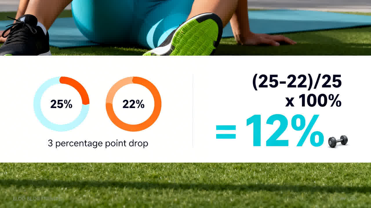 Body Fat Percentage Change Infographic